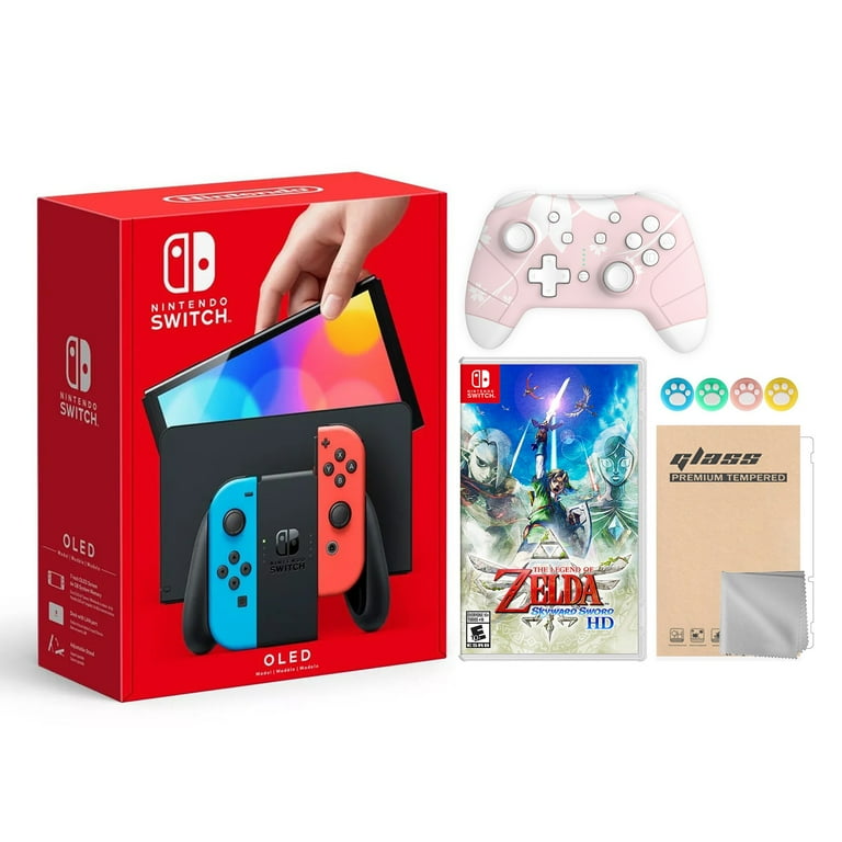 Nintendo Switch OLED Neon Red Blue, The Legend of Zelda: Skyward