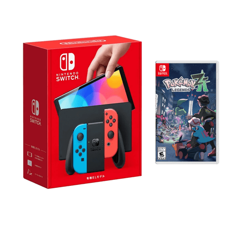 Nintendo Switch OLED Neon with Pokemon Legends: Z-A Bundle(Region Free)