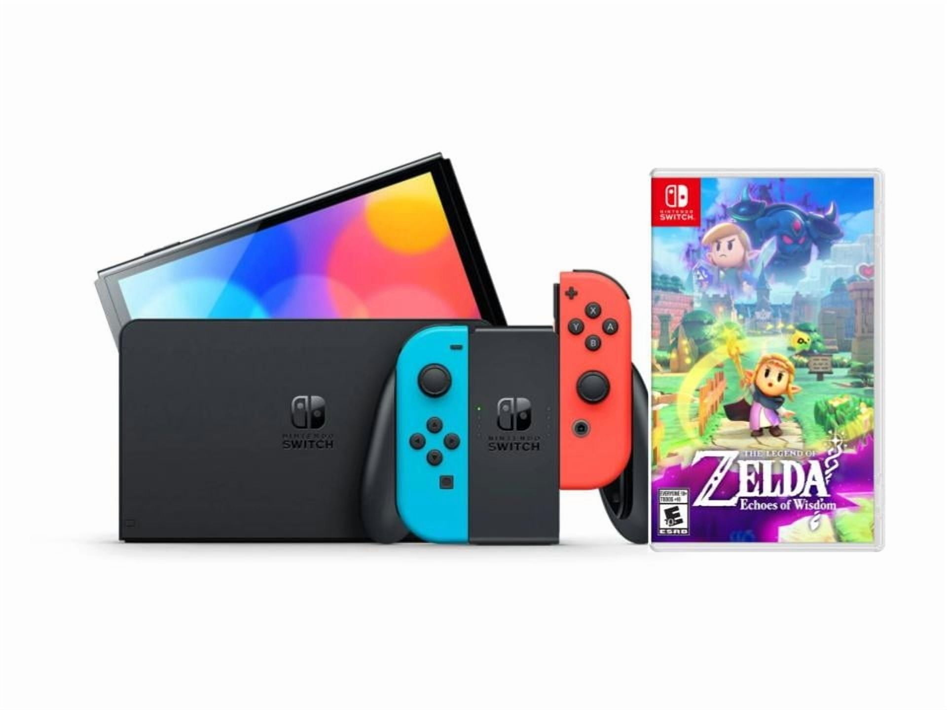 Nintendo Switch OLED Neon with Zelda: Echoes of Wisdom - Region Free Bundle