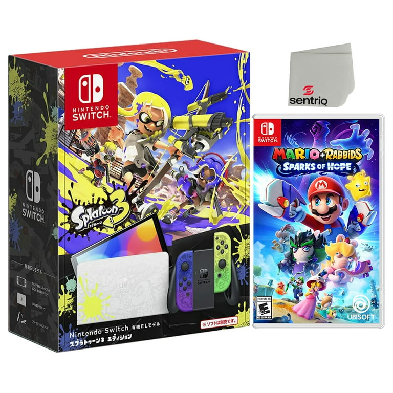 Nintendo Switch OLED Splatoon 3, Mario + Rabbids Game Nintendo Switch OLED Splatoon 3, Mario + Rabbids Game