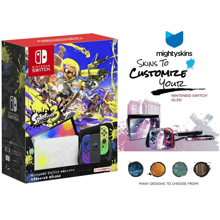 Nintendo Switch OLED Handheld - Splatoon 3 Edition With Nintendo Switch OLED Handheld - Splatoon 3 Edition With
