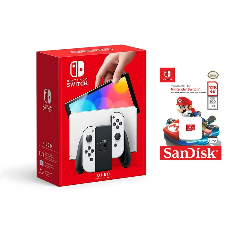 Nintendo Switch – OLED (Sw Oled) Model w/ White Joy-Con Bundle