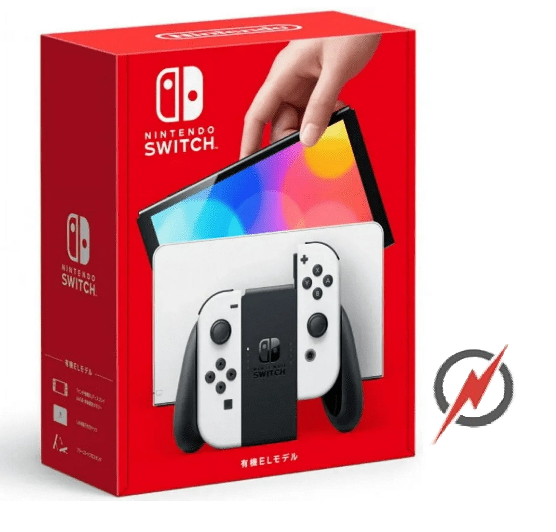 Nintendo Switch OLED Model with 64GB, White, Bundle (Imported Version ) Powever Bundle