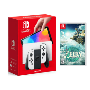 Nintendo Switch OLED White Console with Zelda Tears of The Kingdom Bundle (JP Spec)