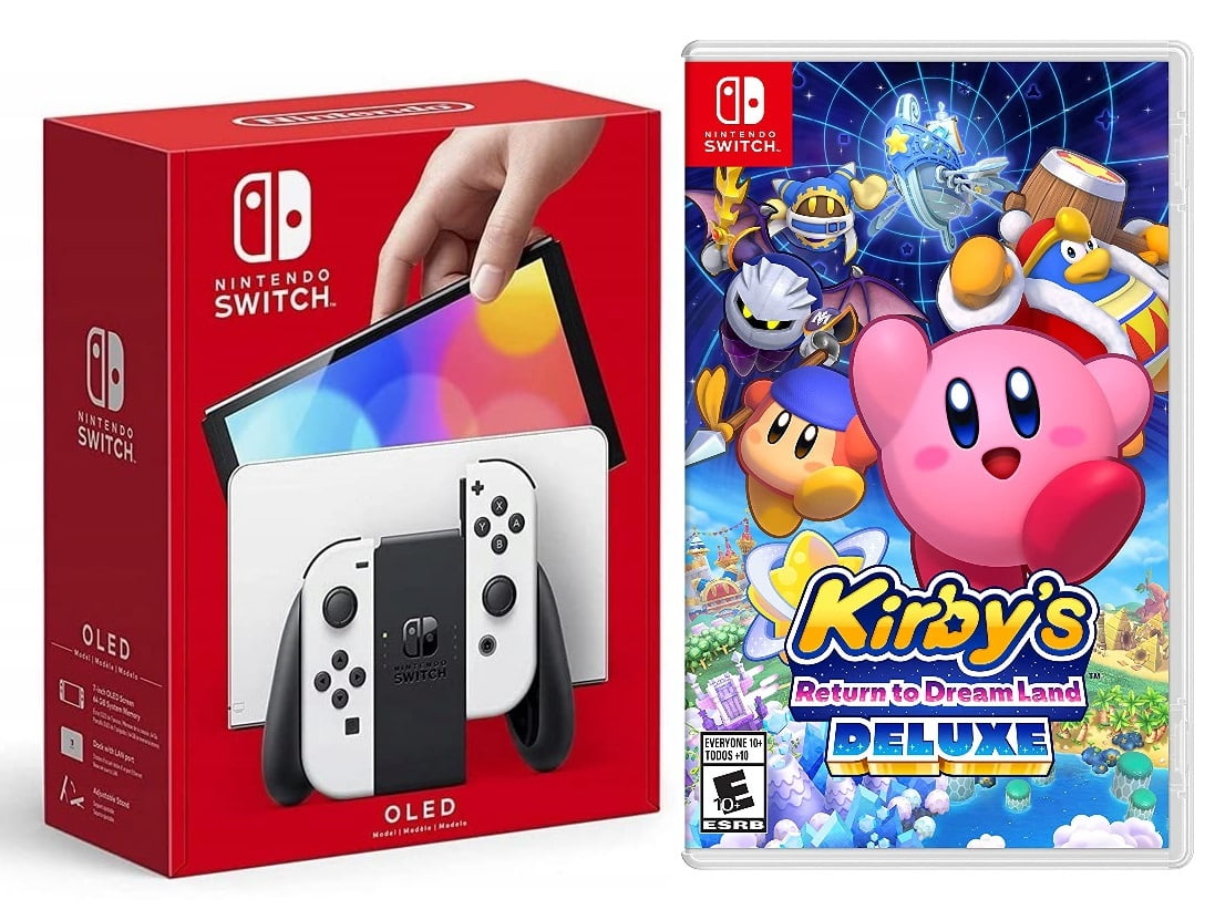 Nintendo Switch OLED White + Kirby's Return to DreamLand Game Japanese  Edition 
