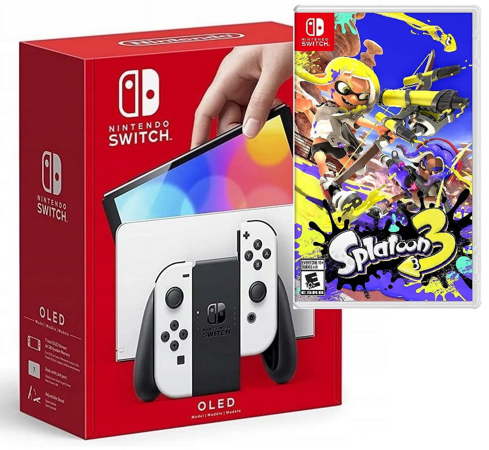 Nintendo Switch OLED White Set Blue and Red and Set OLED Splatoon 3 -  AliExpress