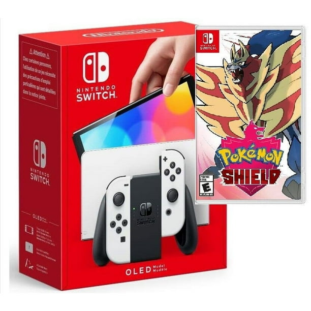 Nintendo Switch OLED White with Pokémon Shield Bundle