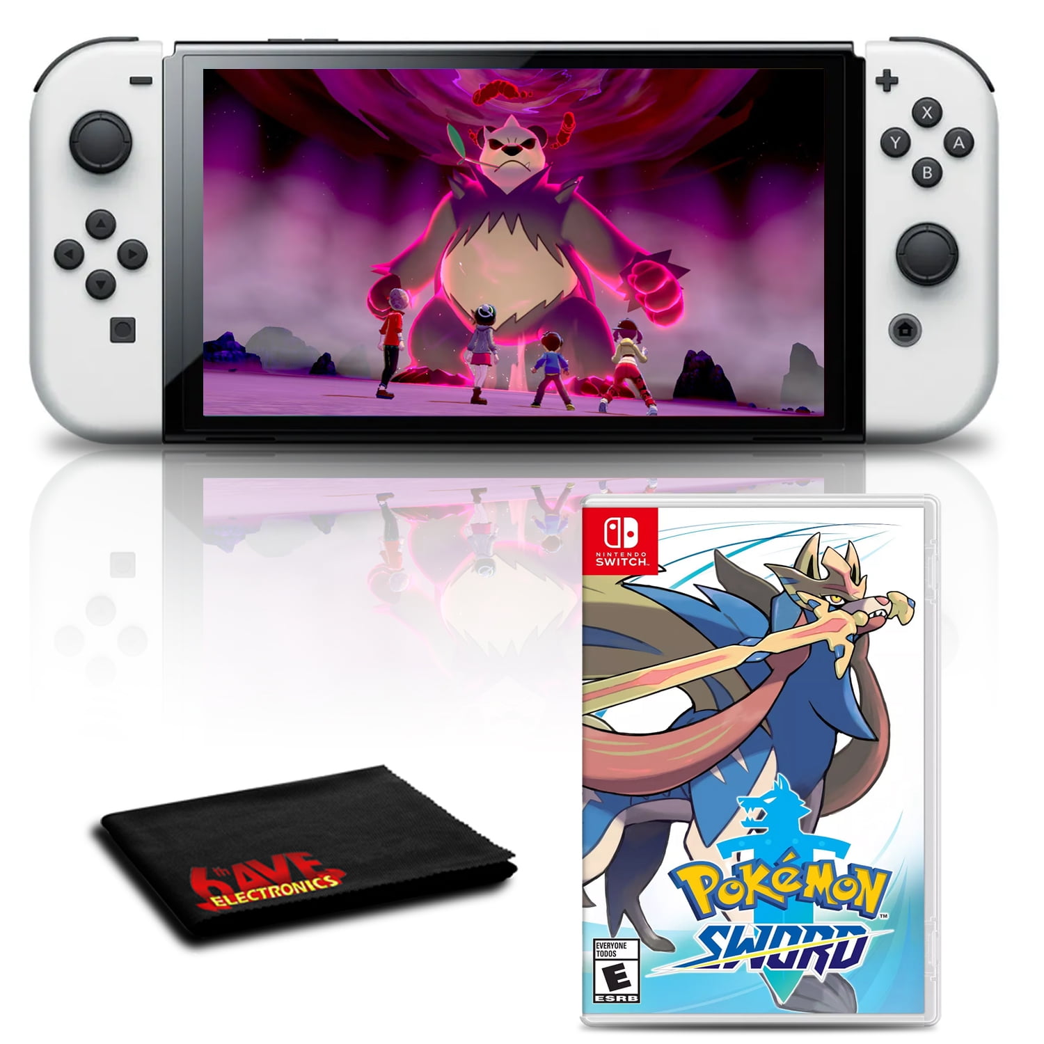 Nintendo Switch OLED White with Pokemon Sword Game