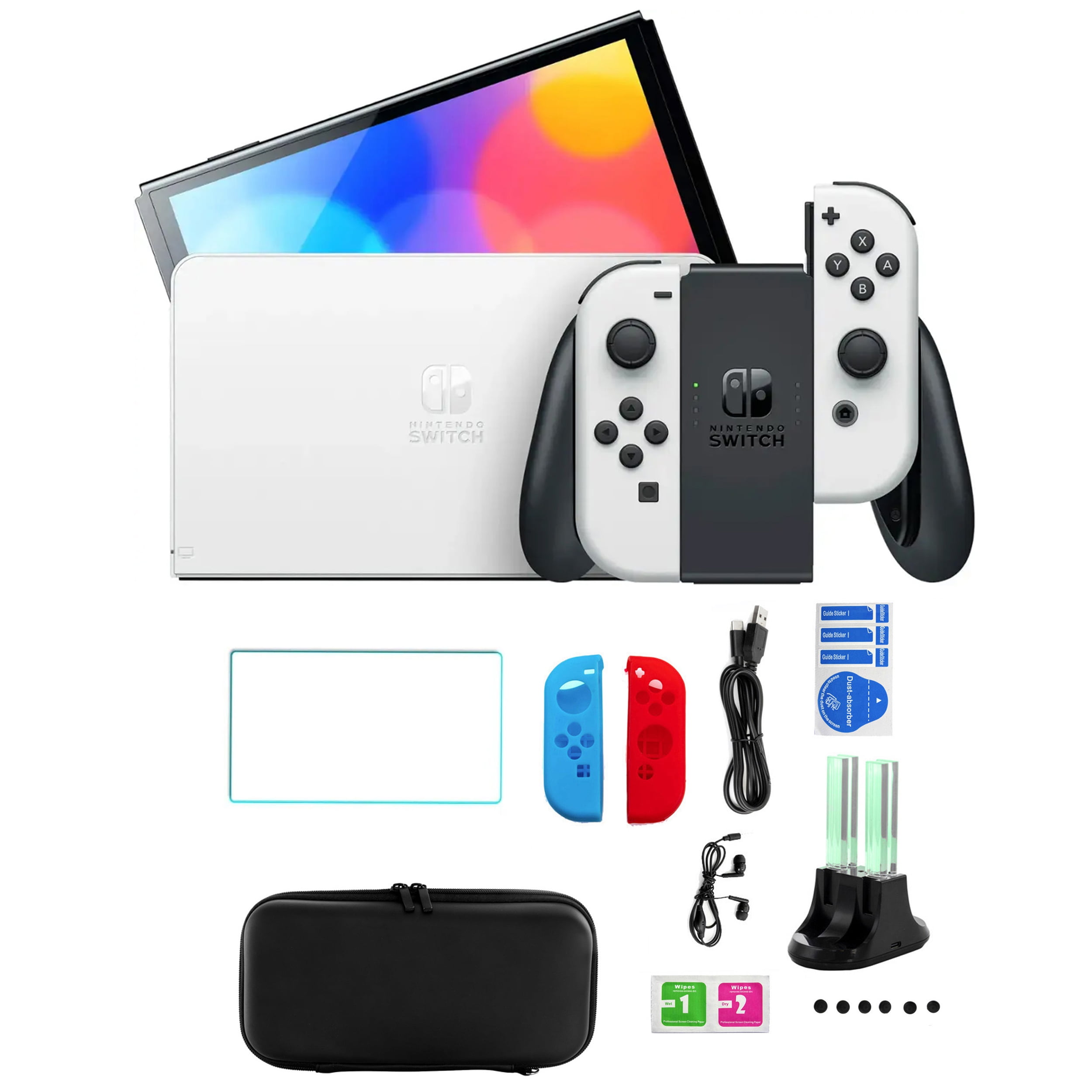 Nintendo Switch OLED with Accessories Kit - Walmart.com