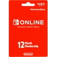 thumbnail image 1 of Nintendo Switch Online 12 Month Individual Membership Gift Card [Physical], 1 of 2