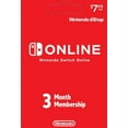 thumbnail image 1 of Nintendo Switch Online 3 Month Individual Membership Gift Card [Physical], 1 of 2