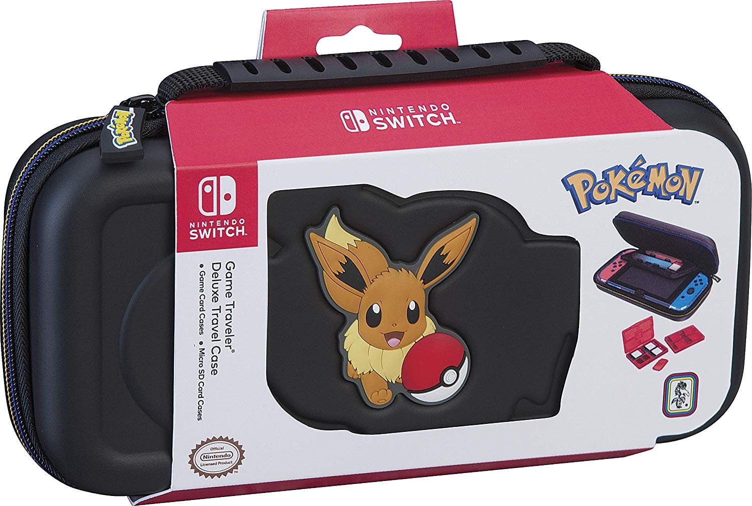 Nintendo Switch Pokemon Carrying Case Protective Deluxe Travel Case Eevee Rubber Logo Official Nintendo Licensed Product Walmart