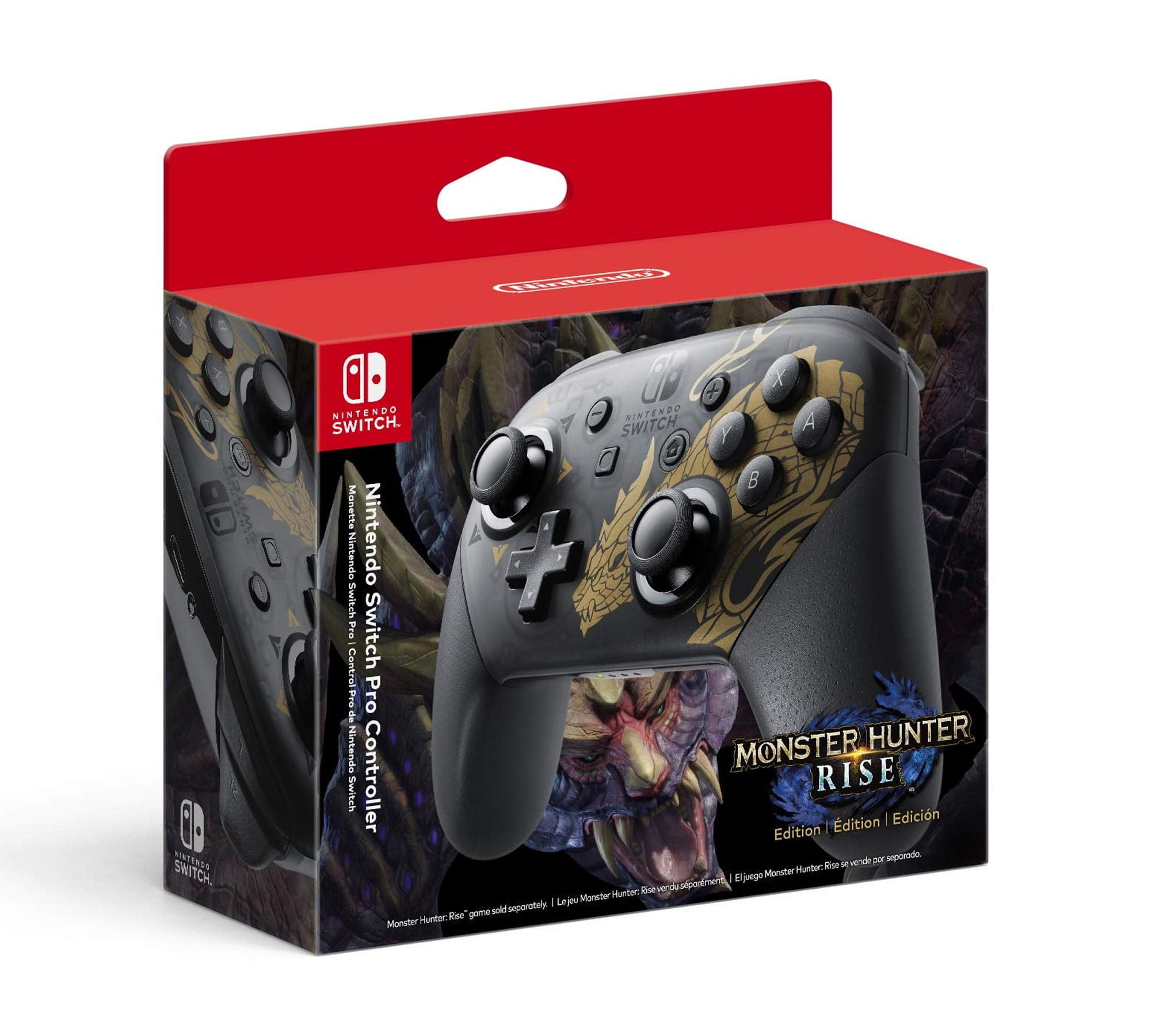 Nintendo Switch Pro Wireless Controller - Monster Hunter Rise