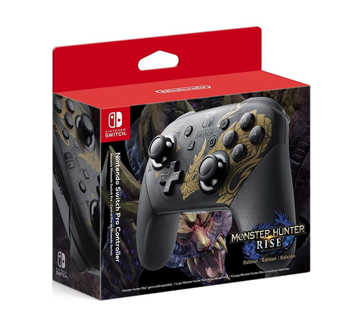 Nintendo Switch Pro Controller Monster Hunter Rise Edition 