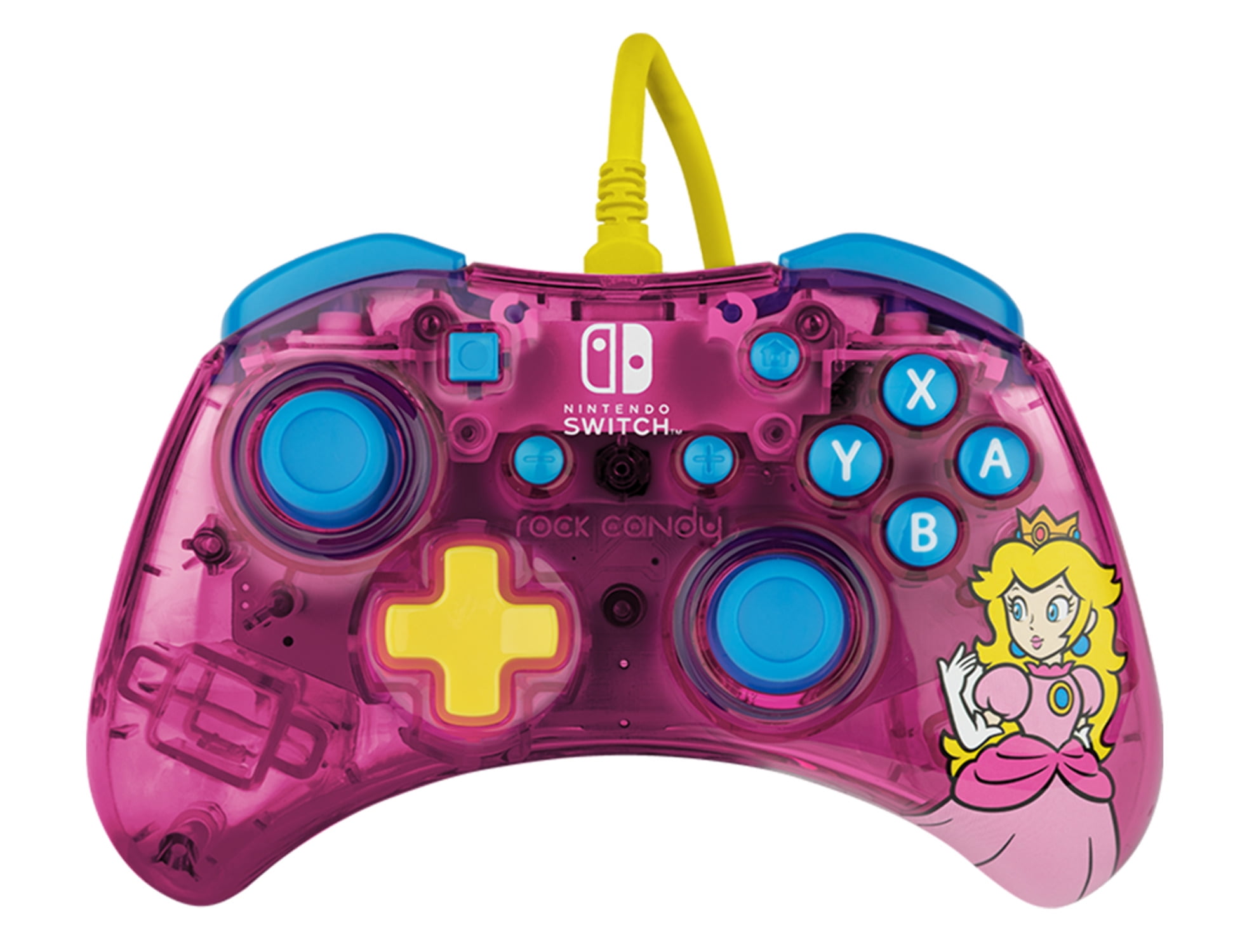 Nintendo Switch Pro Controller- Peach Princess, Wired & Licensed