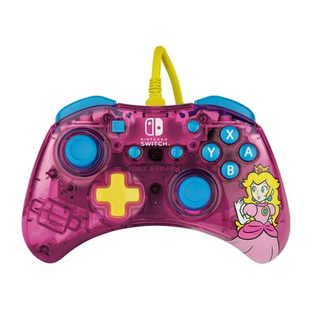 PDP Rock Candy Wired Controller for Nintendo Switch™, Pink Princess Peach
