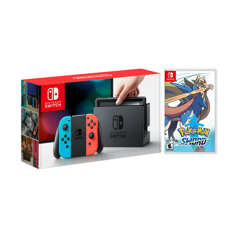 Nintendo Switch - OLED: Mario Red Edition Bundle with Pokémon Shield Game 