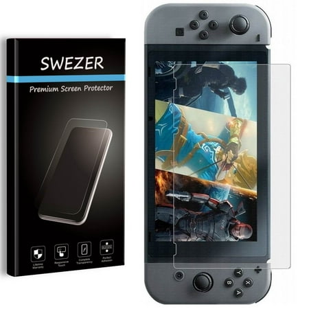 Nintendo Switch [SWEZER] Tempered Glass Screen Protector, Anti-Scratch, Anti-Bubble, Anti-Chip Edge