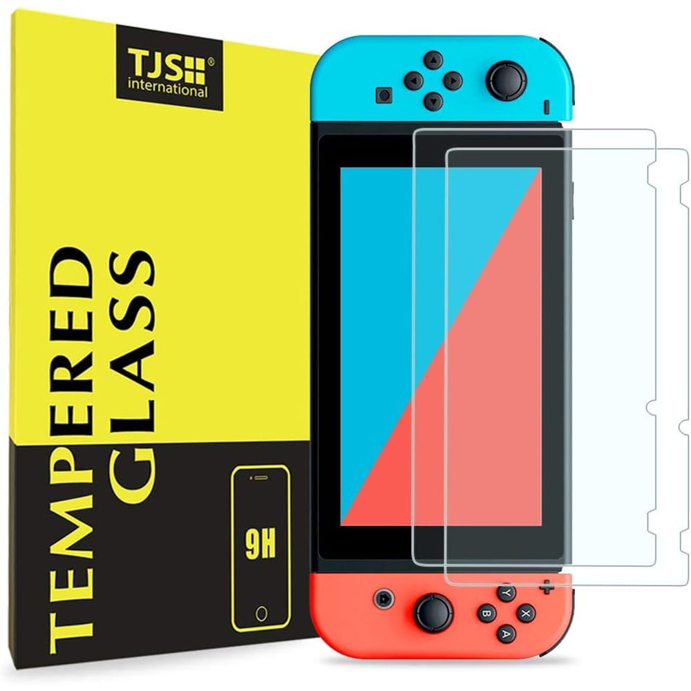 TJS Nintendo Switch Screen Protector 2-Piece Tempered Glass