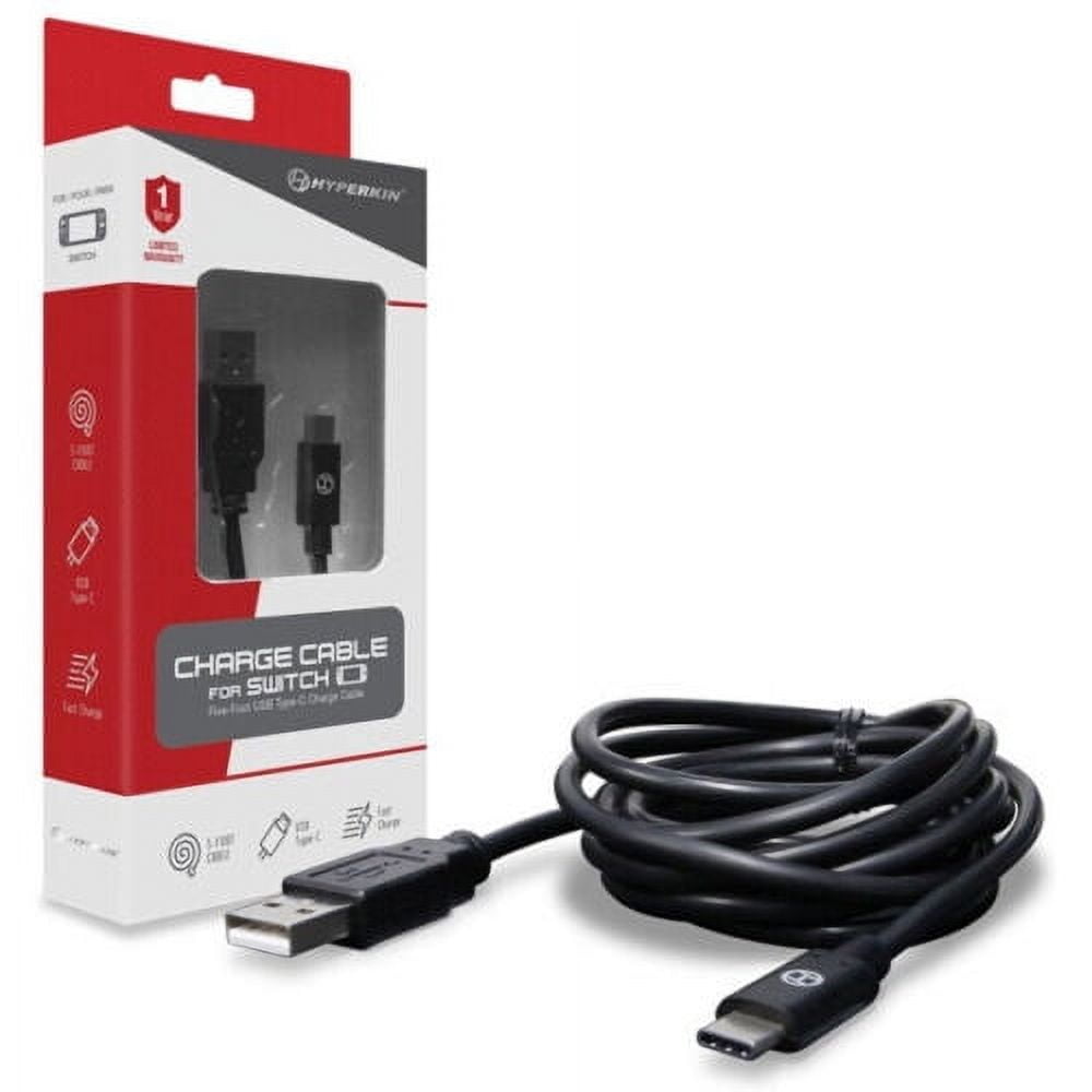 Nintendo Switch Type C to USB Charge & Data Transfer Cable 5Ft [Hyperkin] Catalog