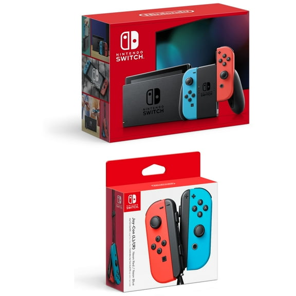 Nintendo Switch w/ Neon Blue & Neon Red Joy-Con