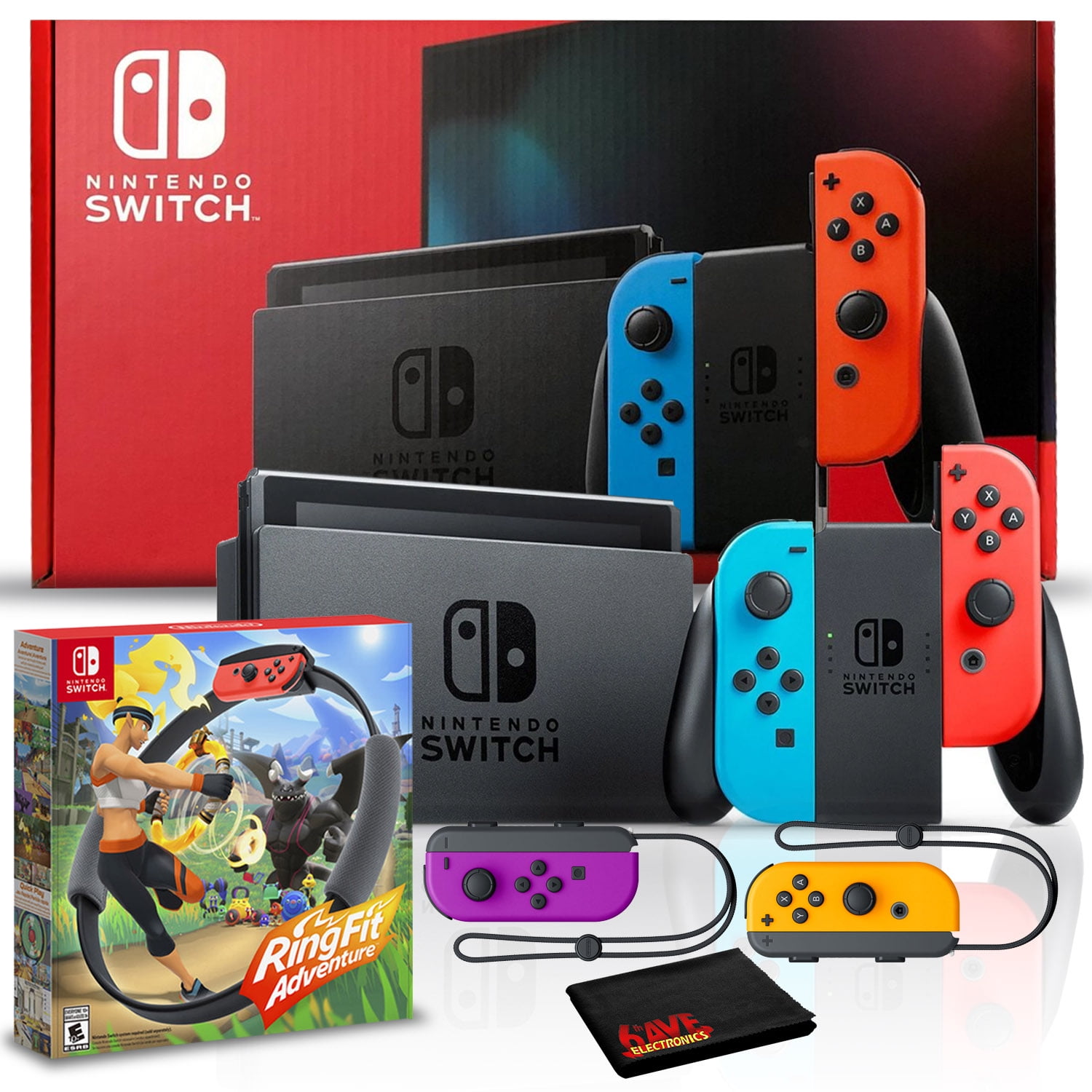 Purple and best sale orange joycons walmart
