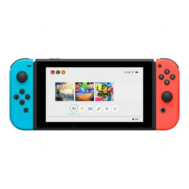Nintendo Switch with Neon Blue and Neon Red Joy-Con - Game console