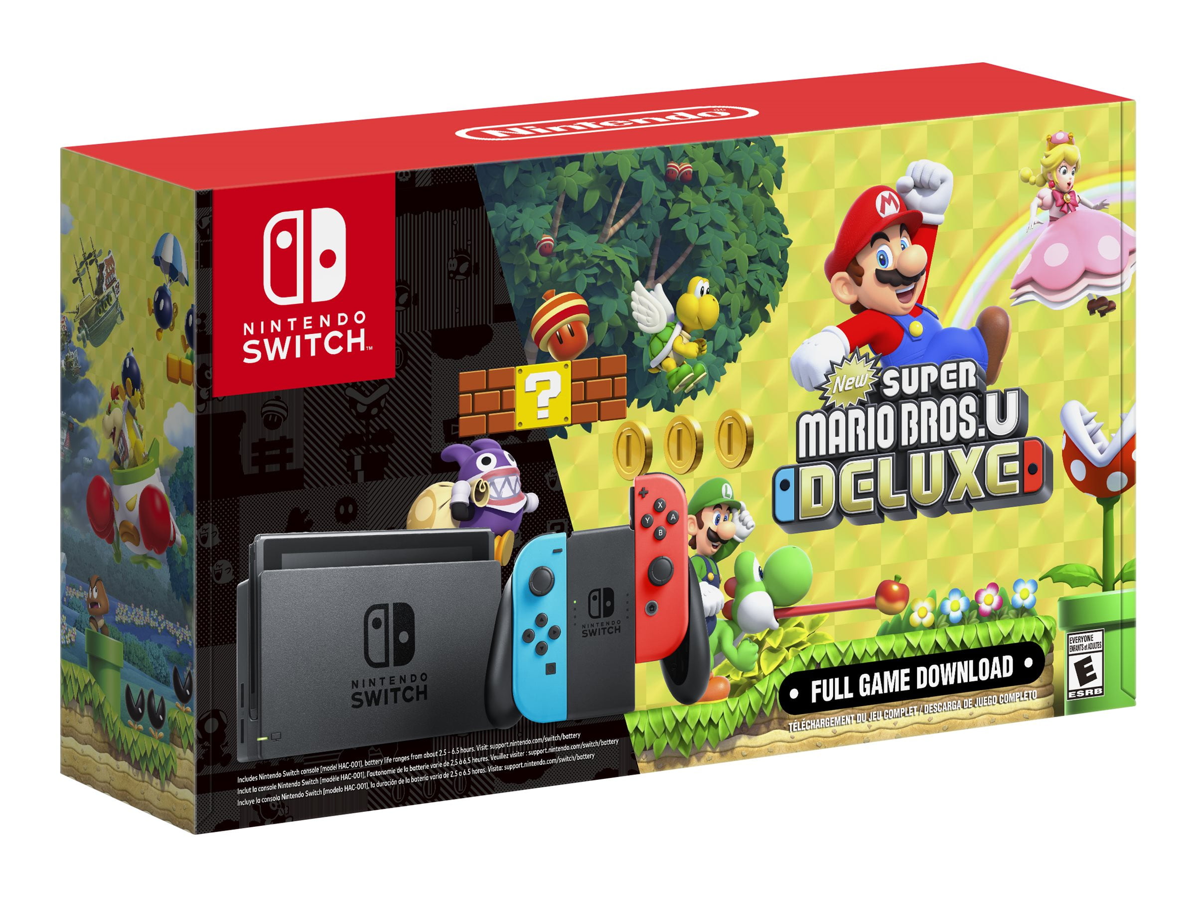 Console Nintendo Switch Red Joy Con + Jeu Super Mario Odyssey
