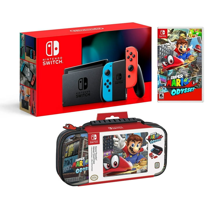 任天堂Switch オデッセイコラボ Nintendo Switch Bundle: Red/Blue Joy-Con, 32GB Console