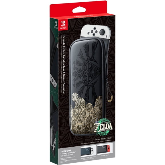 Nintendo The Legend of Zelda Tears of the Kingdom Case with 2 Screen Protectors for Nintendo Switch