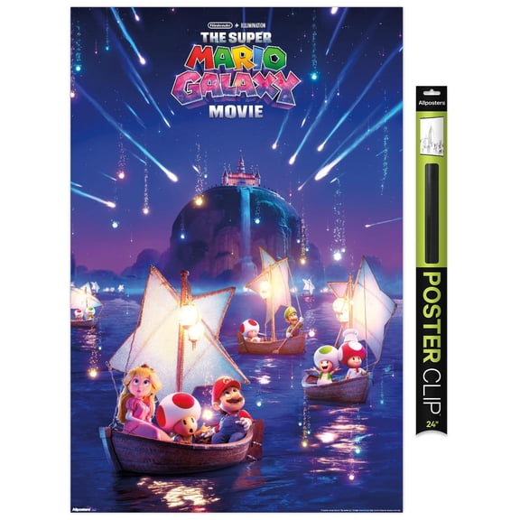 Nintendo The Super Mario Galaxy Movie (2026) - Boat One Sheet Wall Poster, 22.375" x 34"