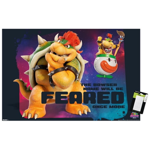 Nintendo The Super Mario Galaxy Movie (2026) - Bowser & Bowser Jr. Wall Poster, 14.725" x 22.375"
