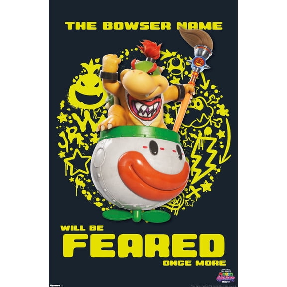 Nintendo The Super Mario Galaxy Movie (2026) - Bowser Jr. Fear Wall Poster, 22.375" x 34"