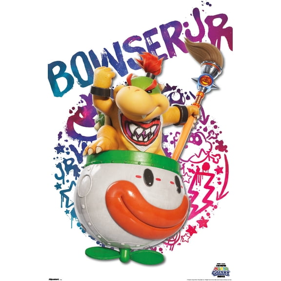 Nintendo The Super Mario Galaxy Movie (2026) - Bowser Jr. Paint Wall Poster, 22.375" x 34"
