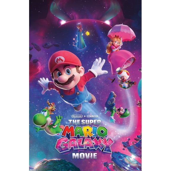 Nintendo The Super Mario Galaxy Movie (2026) - Key Art Wall Poster, 14.725" x 22.375"