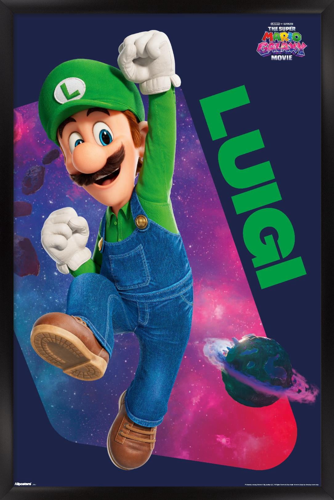 Nintendo The Super Mario Galaxy Movie (2026) - Luigi Jump Wall Poster ...