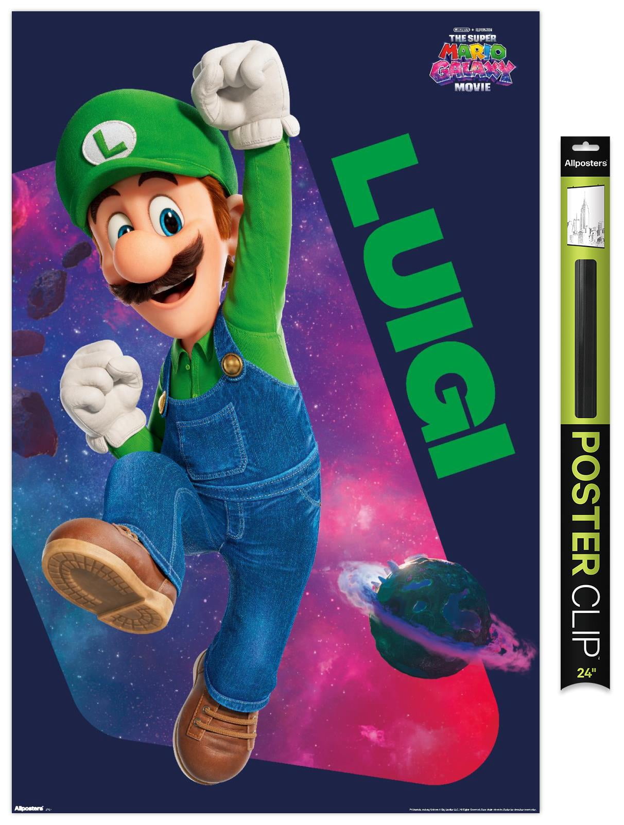 Nintendo The Super Mario Galaxy Movie (2026) - Luigi Jump Wall Poster ...