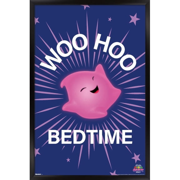 Nintendo The Super Mario Galaxy Movie (2026) - Lumas Bedtime Wall Poster, 22.375" x 34" Framed