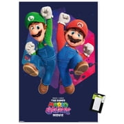 Nintendo The Super Mario Galaxy Movie 2026 - Mario & Luigi Jump Wall Poster, 22.375" x 34"