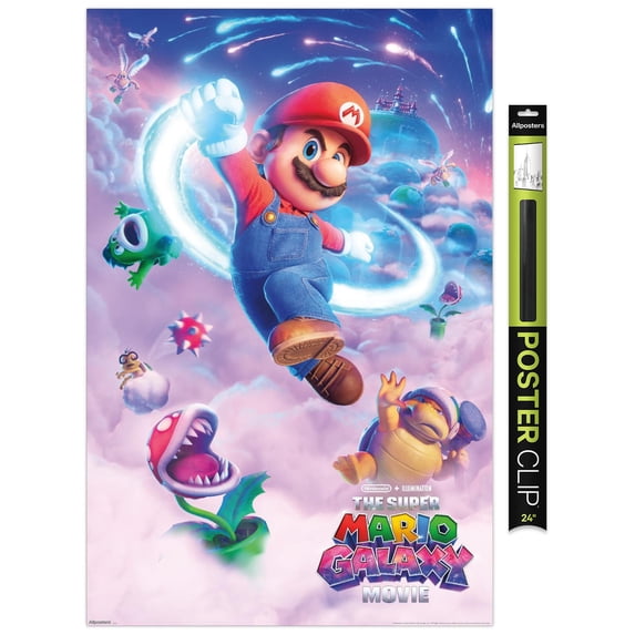 Nintendo The Super Mario Galaxy Movie (2026) - Mario One Sheet Wall Poster, 22.375" x 34"