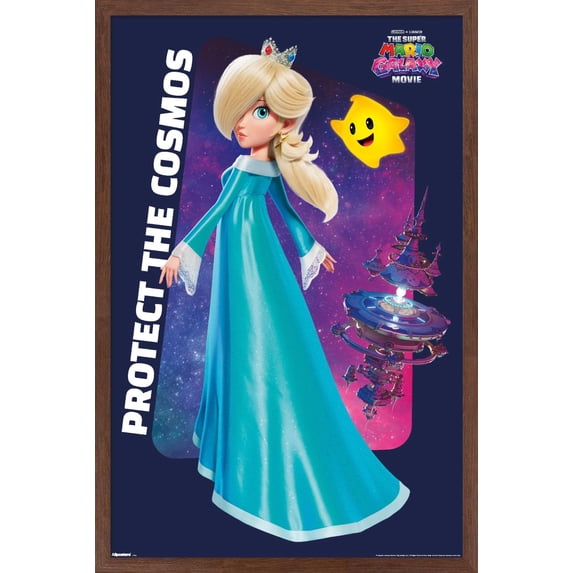 Nintendo The Super Mario Galaxy Movie (2026) - Rosalina Protect Wall Poster, 22.375" x 34" Framed