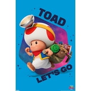Nintendo The Super Mario Galaxy Movie 2026 - Toad Lets Go Wall Poster, 22.375 x 34