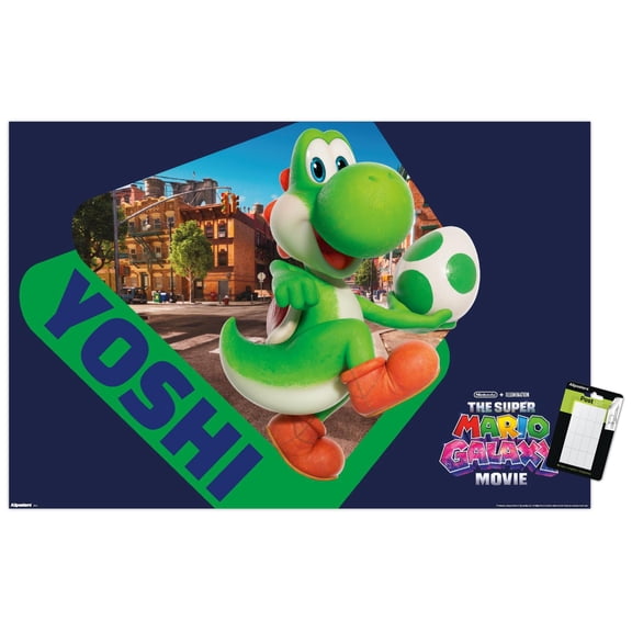 Nintendo The Super Mario Galaxy Movie (2026) - Yoshi Street Wall Poster, 22.375" x 34"