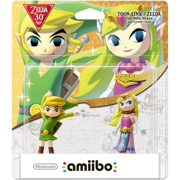 Nintendo Toon Link/Zelda : The Wind Waker amiibo 2-Pack - Nintendo Wii U