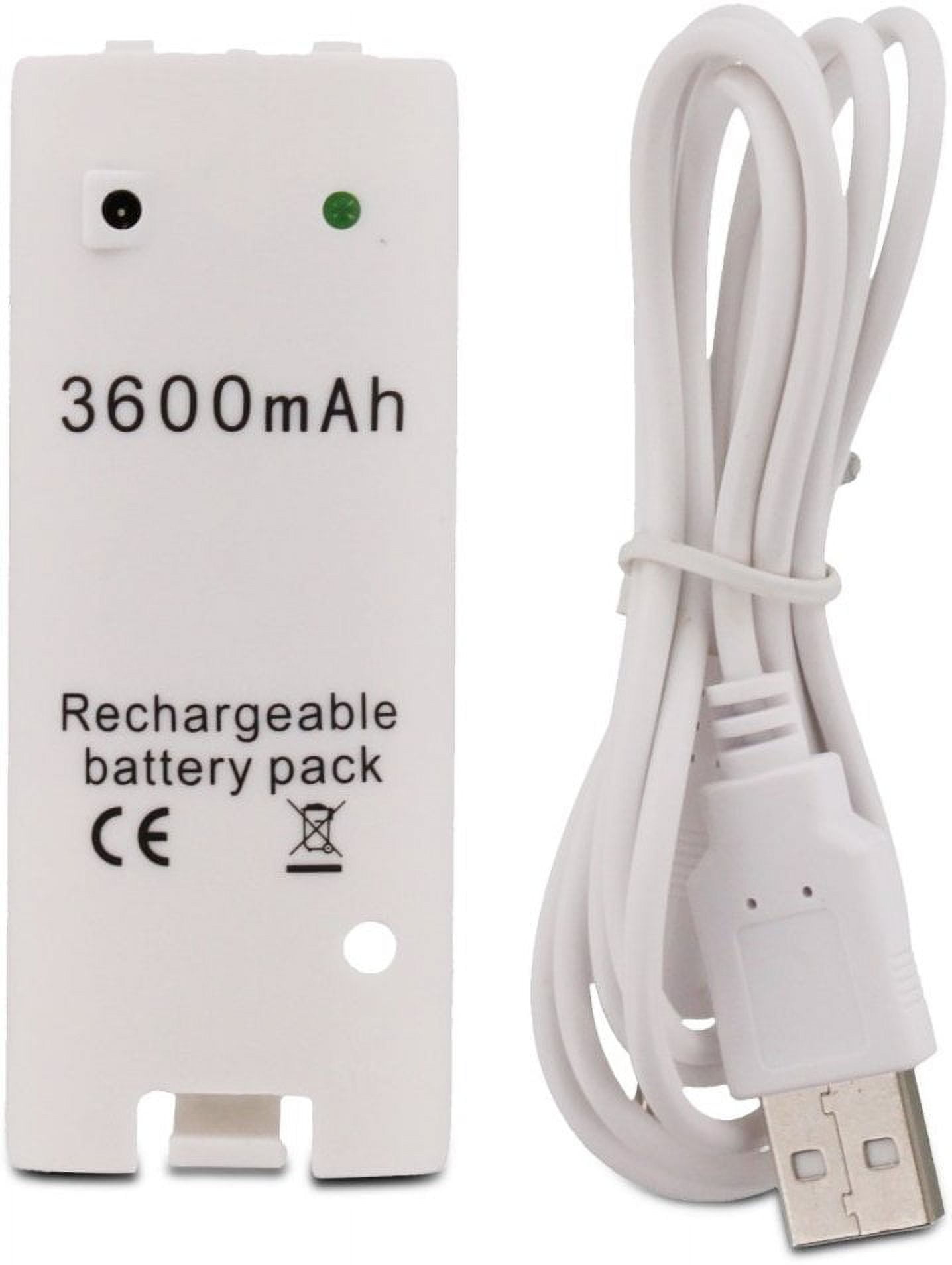 Nintendo Wii Controller Compatible 3600mAh Rechargable Controller