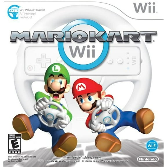 Nintendo Wii - Mario Kart Wii with Wii Wheel
