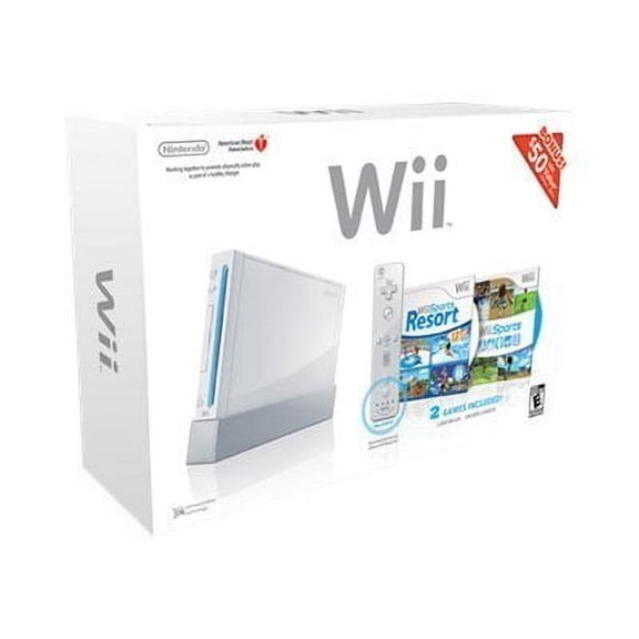 Pre-Owned Nintendo Wii White Console w/ Wii Sports, Wii Sports Resort & Wii Remote Plus
