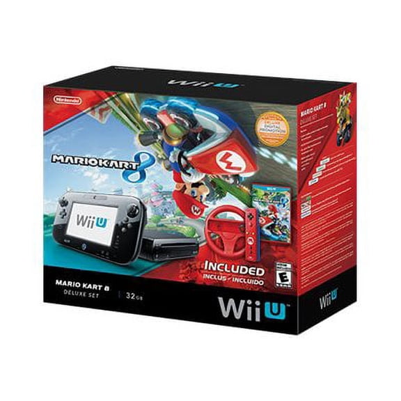 Restored Mario Kart 8 Deluxe Set with DLC Wii U bundle