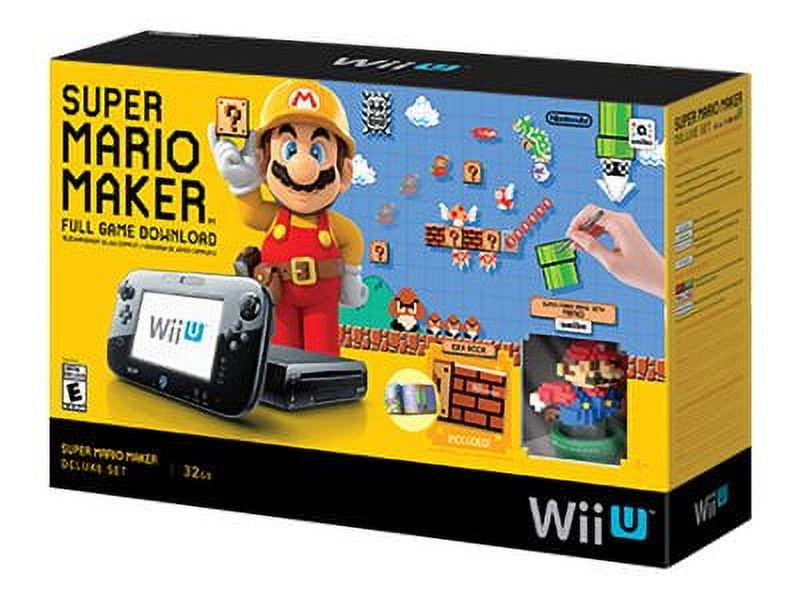 Nintendo Wii U - Super Mario Maker Deluxe Set - game console - Full HD, Full HD, HD, 480p, 480i - black - image 1 of 2