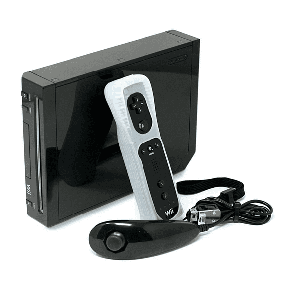 Pre-Owned Nintendo, Wii, Video Game Console, 480i Resolution, 1 Controller, Wi-Fi, Black, 1, 1, 1